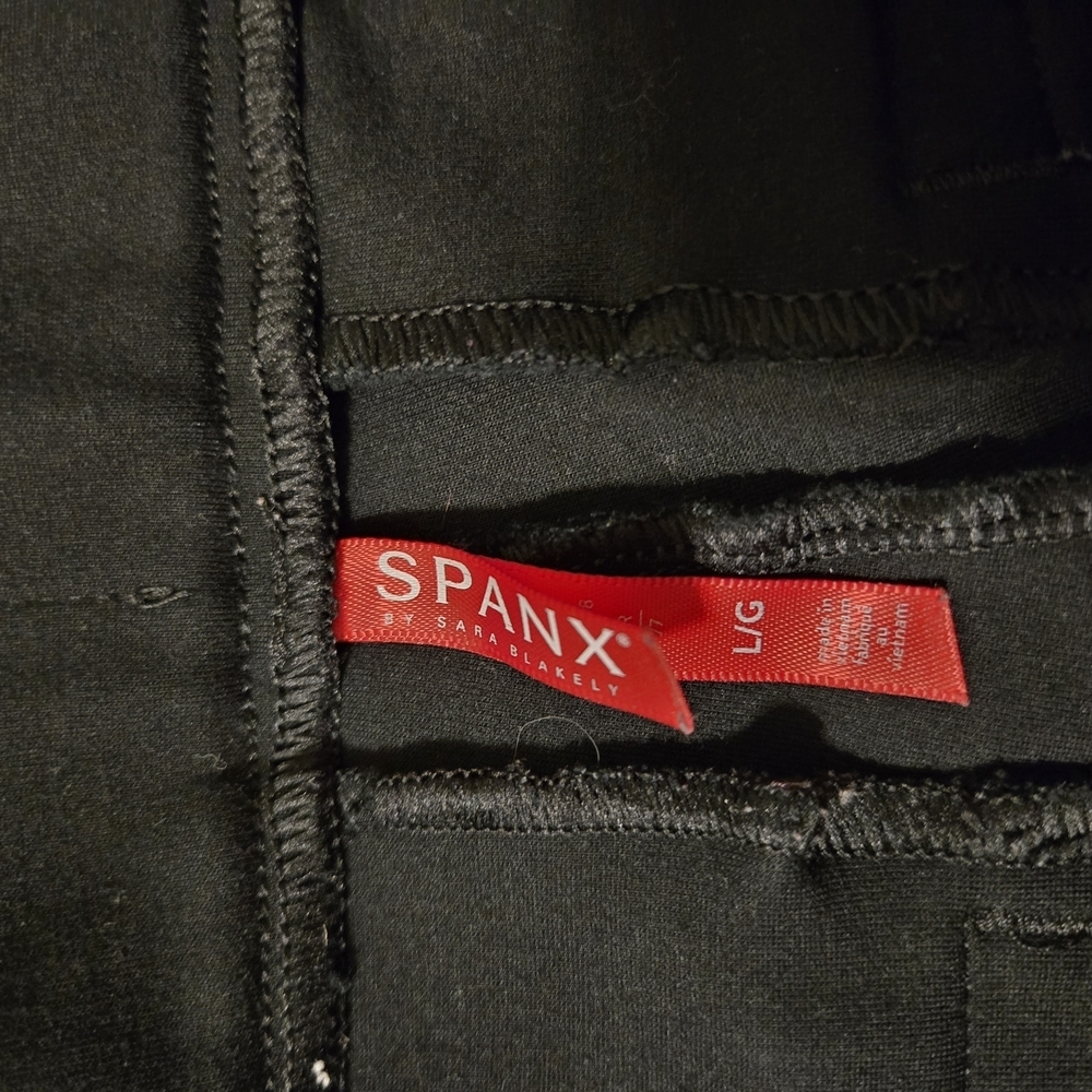 Spanx Supersmooth Ponte Slim Straight Pants Black L - Picture 3 of 6